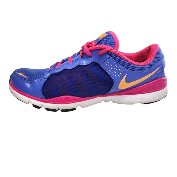 Nike Womens Flex Tr2 Blue and Pink Athletic Shoes Size 10 - Picture 1 of 14